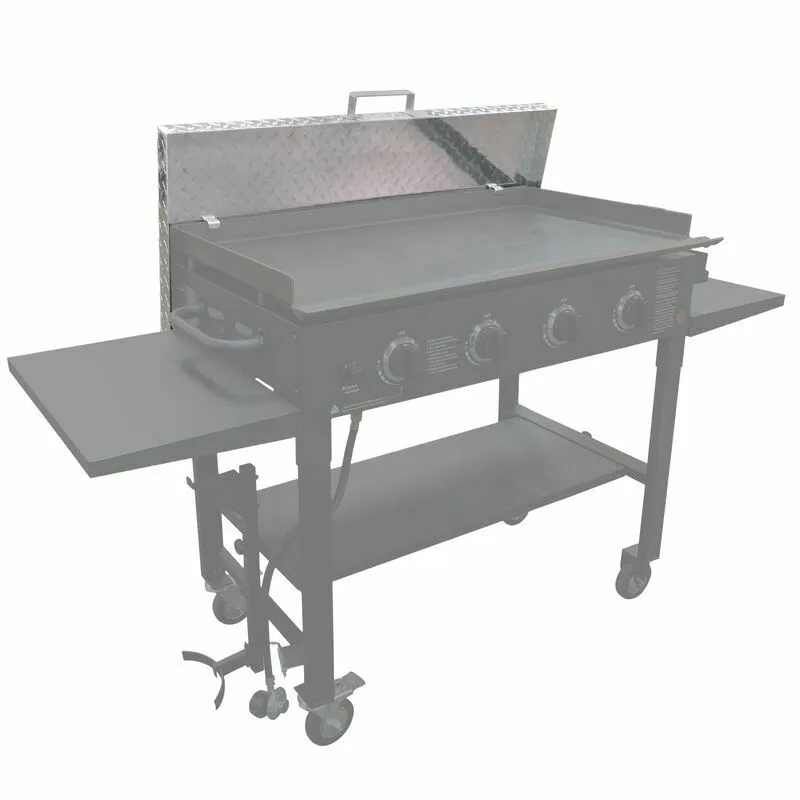 Titan Great Outdoors Blackstone Griddle Cover V2 28" Diamond Plate Aluminum