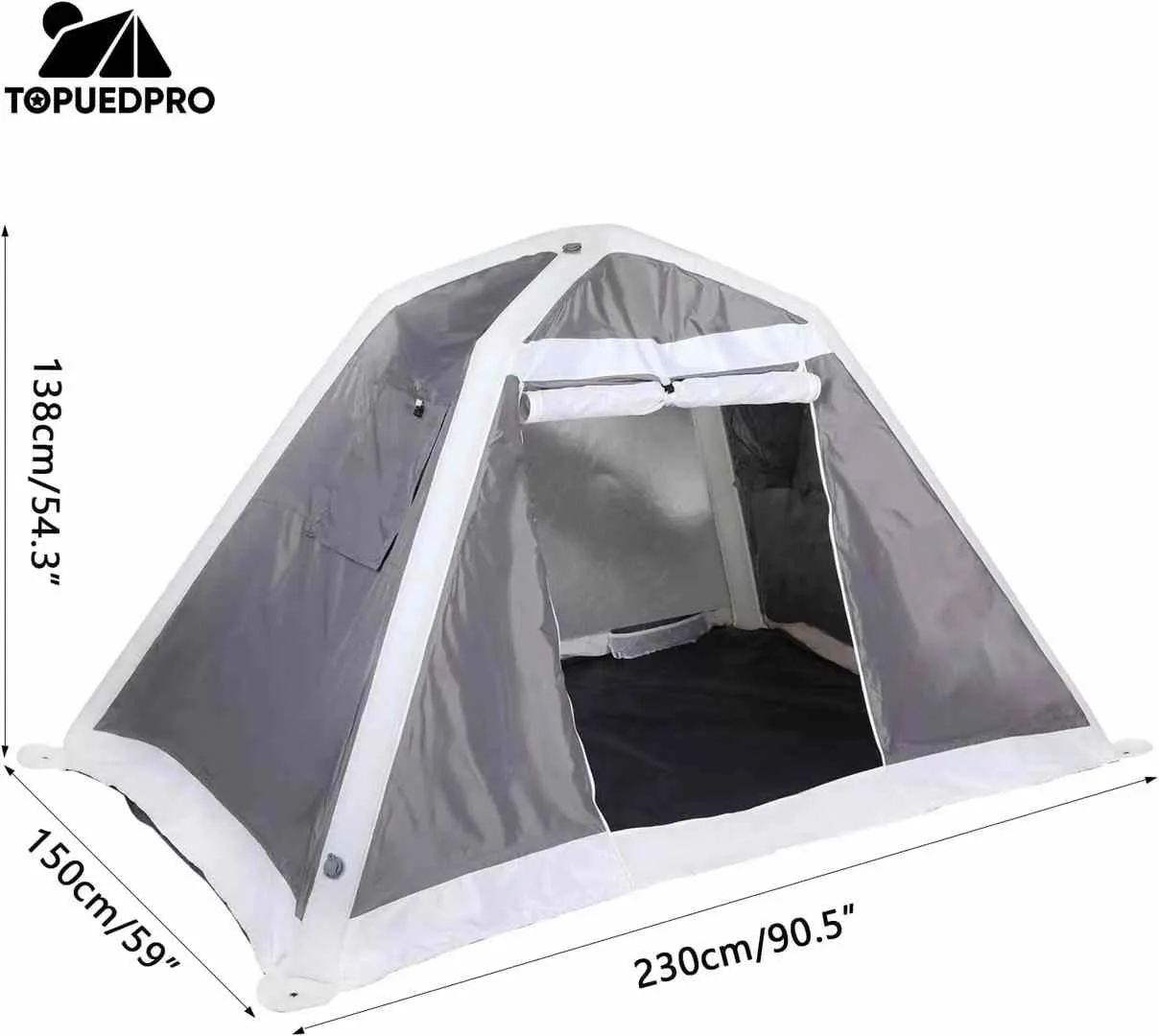 【Topued】Easy-Pull 2-Person Inflatable Air Tent，🎁 Order now receive a FREE foldable outdoor metal table ($49.99 value)!