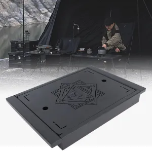 Topyond Camping Table Board, Portable Picnic Desk for Spider Stove, Outdoor Stainless Steel Camping Table Board with Easy Carrying Bag for Indoor, Picnic, Grill, Backyard, Beach, BBQ, Party, Patio