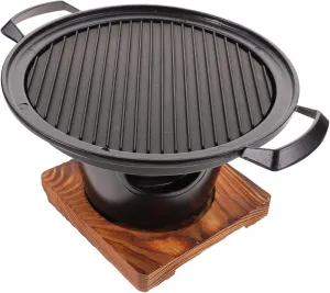 TOYANDONA 1set Portable Smokeless Barbecue Grill Tabletop Oven for Camping Easy to Use Space-saving Design for Outdoor Cooking and Family Gatherings