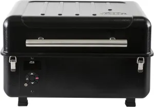 Traeger Grills Ranger Portable Wood Pellet Grill and Smoker, Black Small & Full-Length Grill Cover - Ranger/Scout