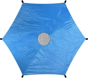 Trampoline Cover Fit for 14ft with 6 Poles, Trampoline Shade Cover, Anti-UV Oxford Cloth Trampoline Shade Cover with Mesh Skylight, Easy to Install Trampoline Canopy for Outdoor