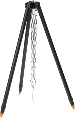 Tripod Camping Grill | Portable Tripod Grill | Adjustable Camping Grill | Outdoor Tripod Grill, Camping Grill with Adjustable Height, Lightweight Tripod Grill, Tripod Grill for Camping