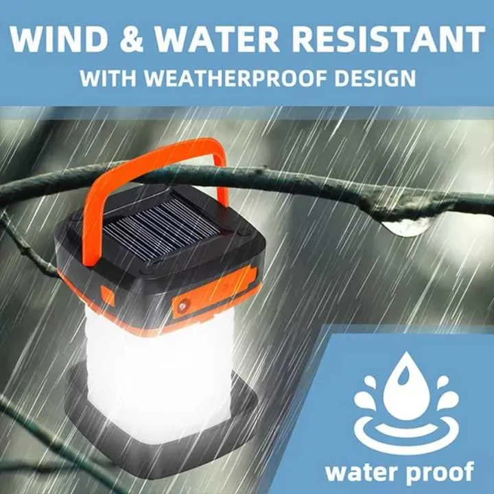 USB Wide assortment Collapsible Green LED Lantern - Solar Portable Camping Trackable Charging with Outdoor Light