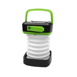 USB Wide assortment Collapsible Green LED Lantern - Solar Portable Camping Trackable Charging with Outdoor Light