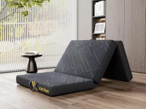 Vamcheer Tri Folding Pad - Foldable Pad for Travel/RV/Camping/Road Trip/Outdoor/Yoga, Tri-fold Memory Foam Pad with Washable Cover, Handle & Non-Slip Bottom