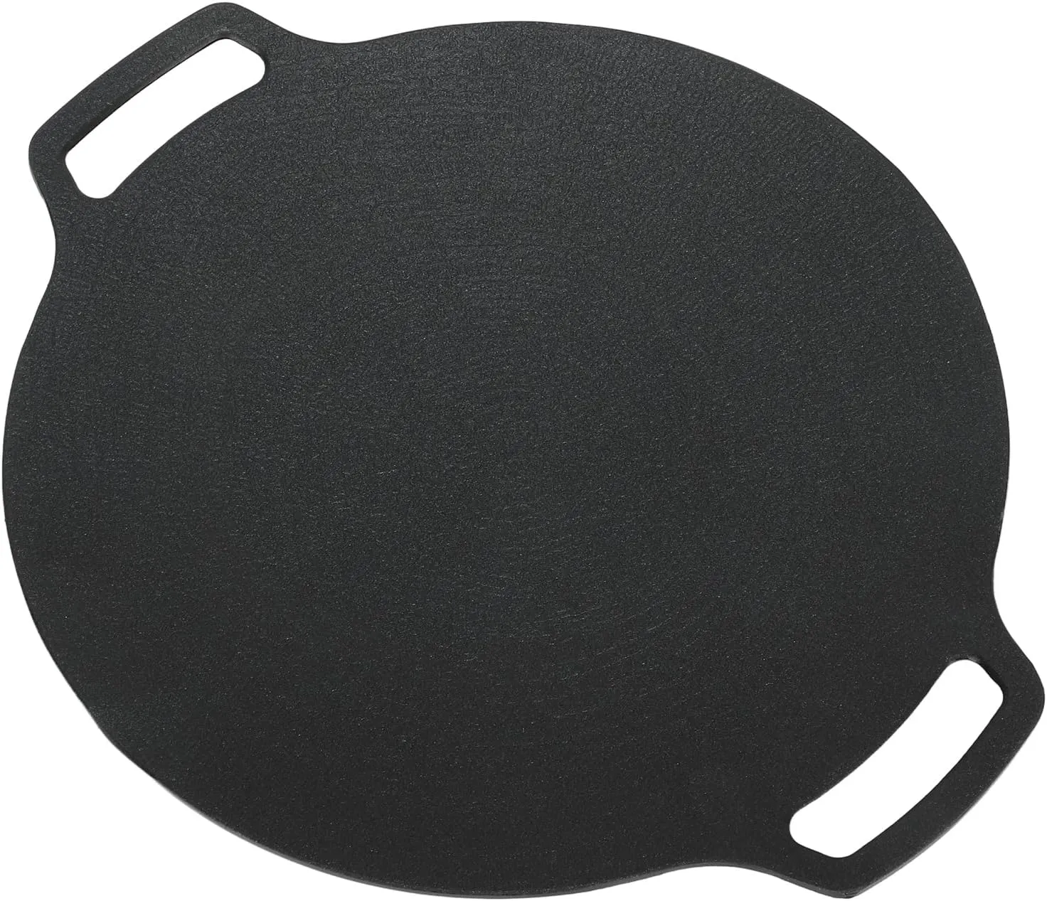 VBESTLIFE Korean Grill Pan, Double Handle Non Stick 6 Layer Coating Aluminum Alloy Gas Cooker Round BBQ Griddle for Outdoor Camping