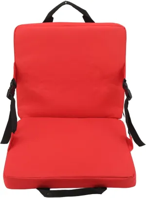 VBESTLIFE Outdoor Foldable Chair Square Chair Cushion Stadium Mat with Backrest Sand Chair,for Stadium and Beach