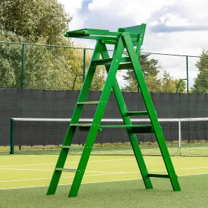 Vermont Traditional Tennis Umpires Chair | Premium Wooden Umpire Chair with Anti-Slip Tread & Foldable Design for Easy Storage