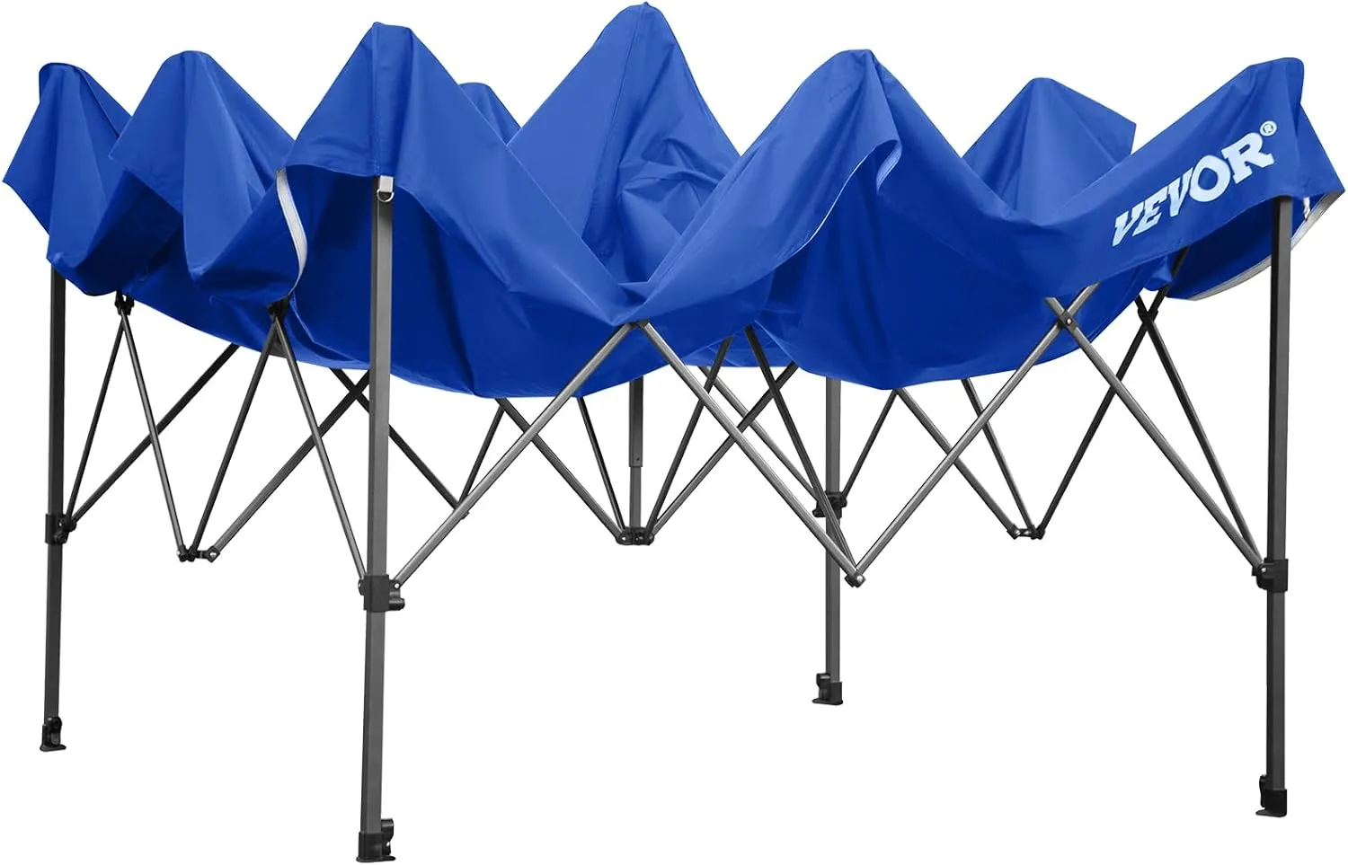 VEVOR 10x10 Pop Up Canopy Tent, Outdoor Canopy with Removable Sidewalls and Wheeled Bag, Instant Portable Shelter, UV-Resistant Waterproof Gazebo Patio Tents for Parties, Camping, Commercial, Blue