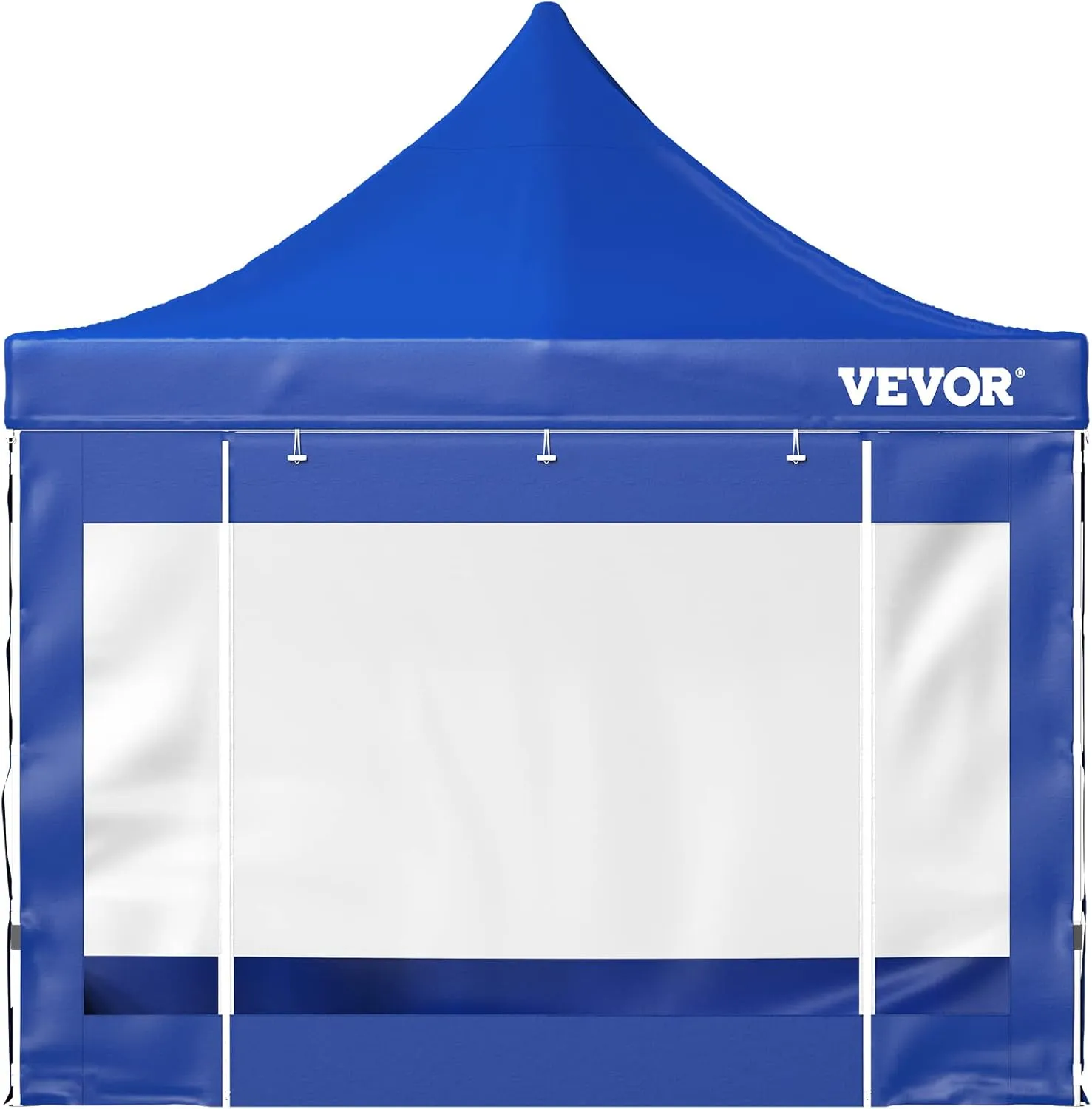VEVOR 10x10 Pop Up Canopy Tent, Outdoor Canopy with Removable Sidewalls and Wheeled Bag, Instant Portable Shelter, UV-Resistant Waterproof Gazebo Patio Tents for Parties, Camping, Commercial, Blue