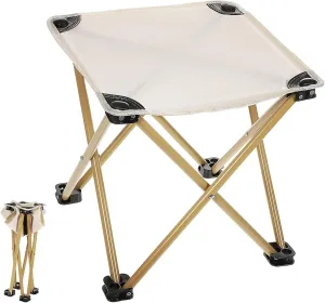 VICASKY Foldable Stool for Outdoor Camping Stool with Storage Bag Durable Oxford Fabric Comfortable Seat