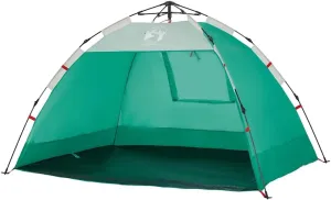 vidaXL Beach Tent 2-Person, Outdoor Shelter, Camping Tent for Garden Patio, Backpacking Tent, Beach Canopy, Sea Green Quick Release Waterproof