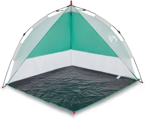 vidaXL Beach Tent, Outdoor Shelter, Foldable Camping Tent, Garden Shelter, Lightweight Tent, Beach Canopy, Sea Green Quick Release Waterproof