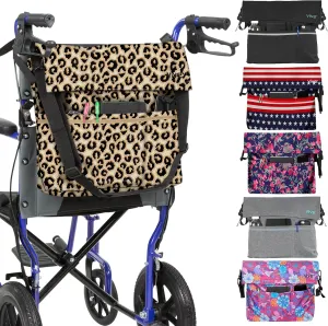 Vive XL Wheelchair Accessories Bag - Waterproof, Scratch-Resistant, Double-Stitched, Machine Washable for Adults, Seniors, 15 Colors - Storage Walker Backpack to Hang on Back of Wheel Chair