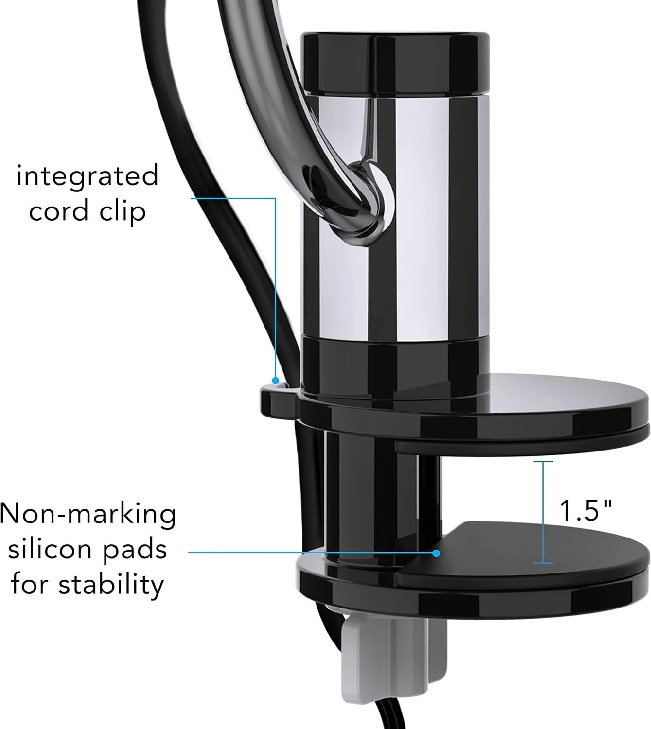 Vornado Pivot Clip Personal Air Circulator Fan with Multi-Surface Clip, Quiet Portable Fan for Office or Bedroom, 3 Speeds, Black