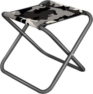 Wakauto Portable Folding Stool Outdoor Multi Function Compact Chair for Camping Fishing and Leisure Activities Lightweight and Durable Design for Easy Carrying and Storage