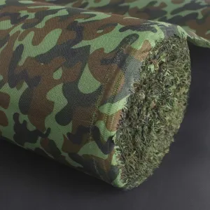 Waterproof Camouflage Canvas Fabric 600D Cordura Material 60" W×180" L PVC Backing Water-Resistant for Outdoor/Indoor Boat Cushion Bag Tent Awning 60" Wide - Camo-Forest