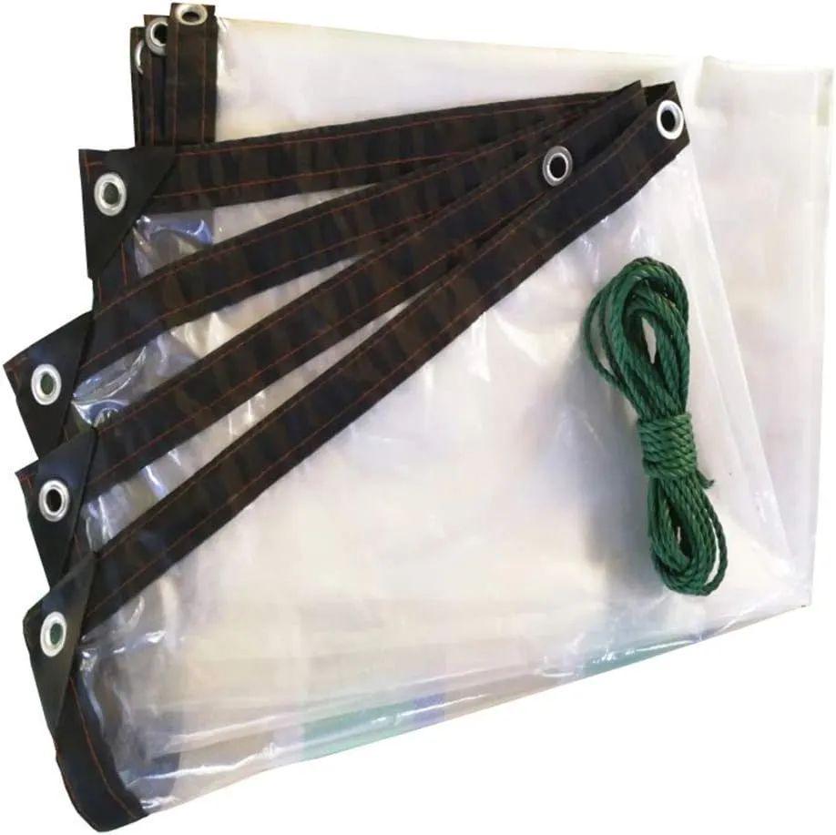 Waterproof Cover Tarp Tarpaulin Sheet,Sunshade Net, Shade Cloth, Tarpaulinsclear Outdoor Shade Heavy Duty Car Boat Roof Rain Cover,Thickness 0.12Mm,C,1 * 1M