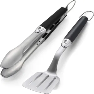Weber Original Portable 2-Piece Stainless Steel Tool Set