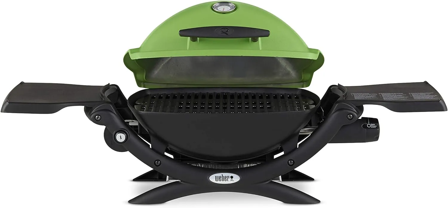 Weber Q1200 Liquid Propane Grill, Green