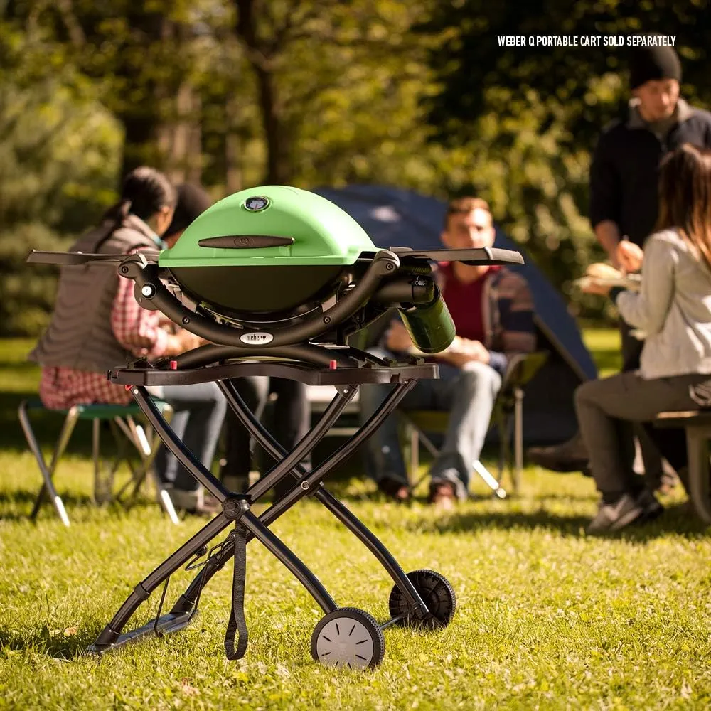 Weber Q1200 Liquid Propane Grill, Green