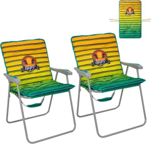 #WEJOY Folding Beach Chair for Adults, Lightweight Beach Chair with Shoulder Straps, High Back Beach Chairs with Hard Armrest, Supports 300lbs for Beach Lawn Concert