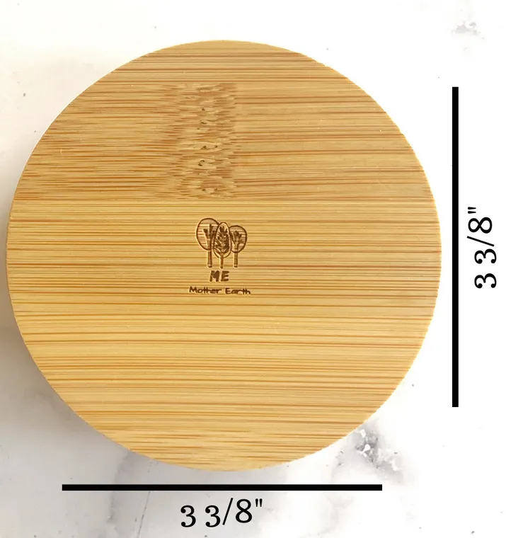 WIDE Solid Bamboo Mason Jar Lids