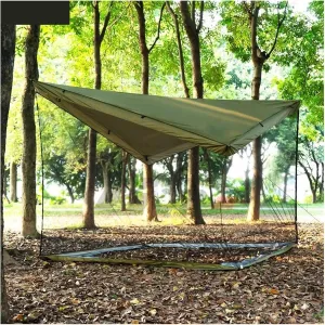 Without Poles Camping Canopy Tarp Integrated Ultra Light Garden Tent, Sunscreen Outdoor Tent for Outdoors, Picnic