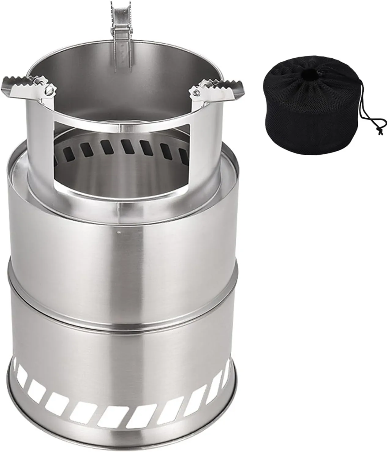 Wood Camping Stove Stove,Foldable Stove,Stainless Burning Stove,Wood with Carry Bag/Mum