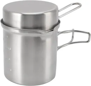 Wood Stove Cooking Pot Set Wood Stove Cooking Pot Set Stainless Steel Cookware Portable Wooden Pot Plant for Outdoor