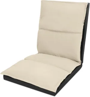XK Foldable Camping Floor Lounge Padded Chair Couch for Outdoor Travel