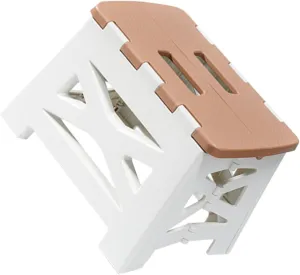 Yardwe Beach Stool Folding Camping Stool Plastic Seat Compact for Travel Hiking Gardening