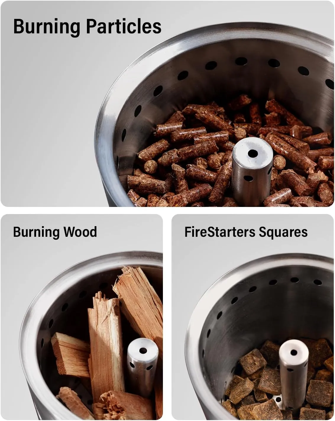 YEFU Tabletop Fire Pit 9.7 x 7.1 in, Flame Intensity Control Camping Stove for Outdoor & Patio, Fueled by Pellets or Wood, Safe Burning Table Top Firepit, with Travel Bag & 2 Mini Sticks, Blue