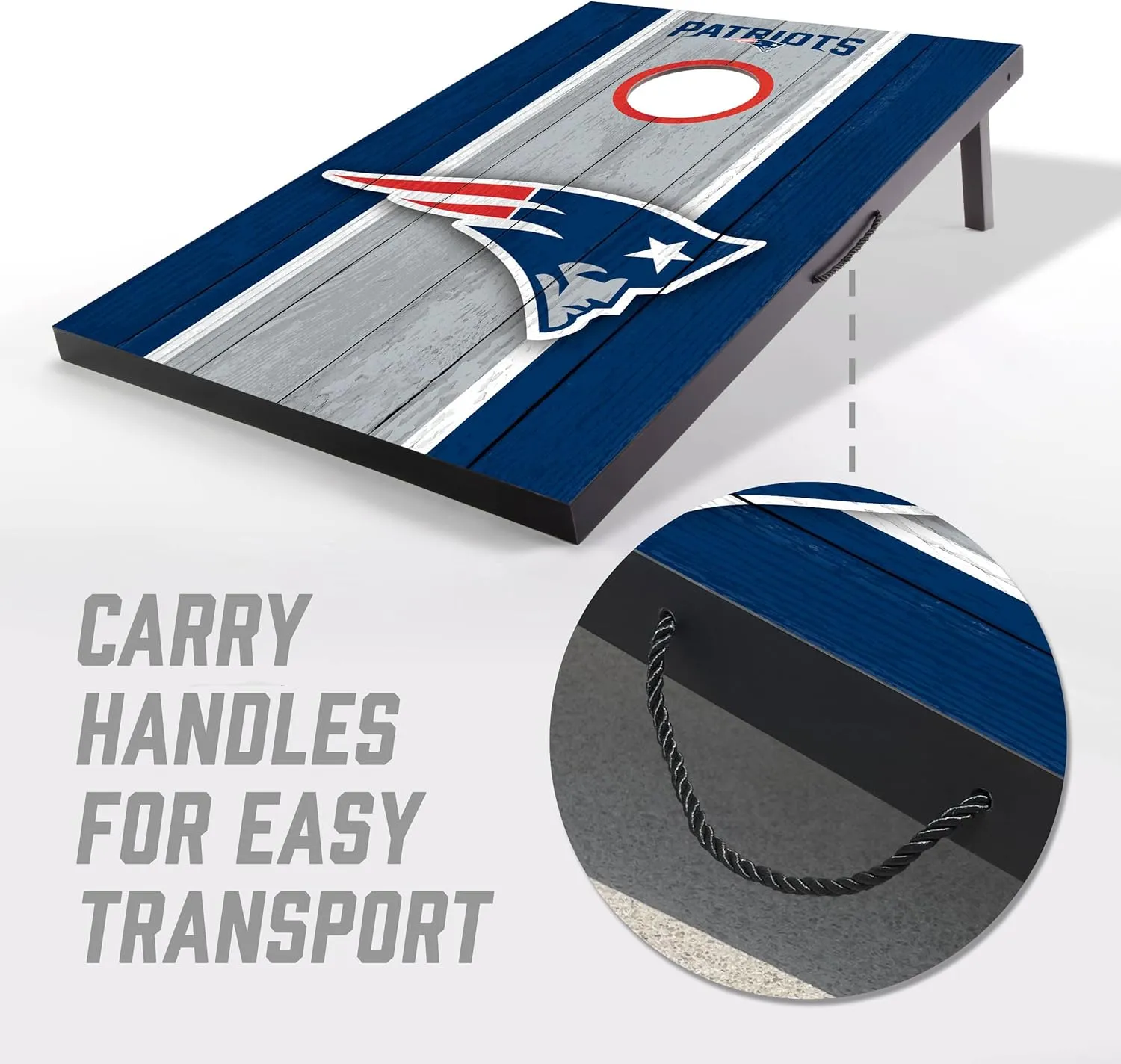 YouTheFan NFL 2' x 3' Portable Cornhole Game with Logo Bags