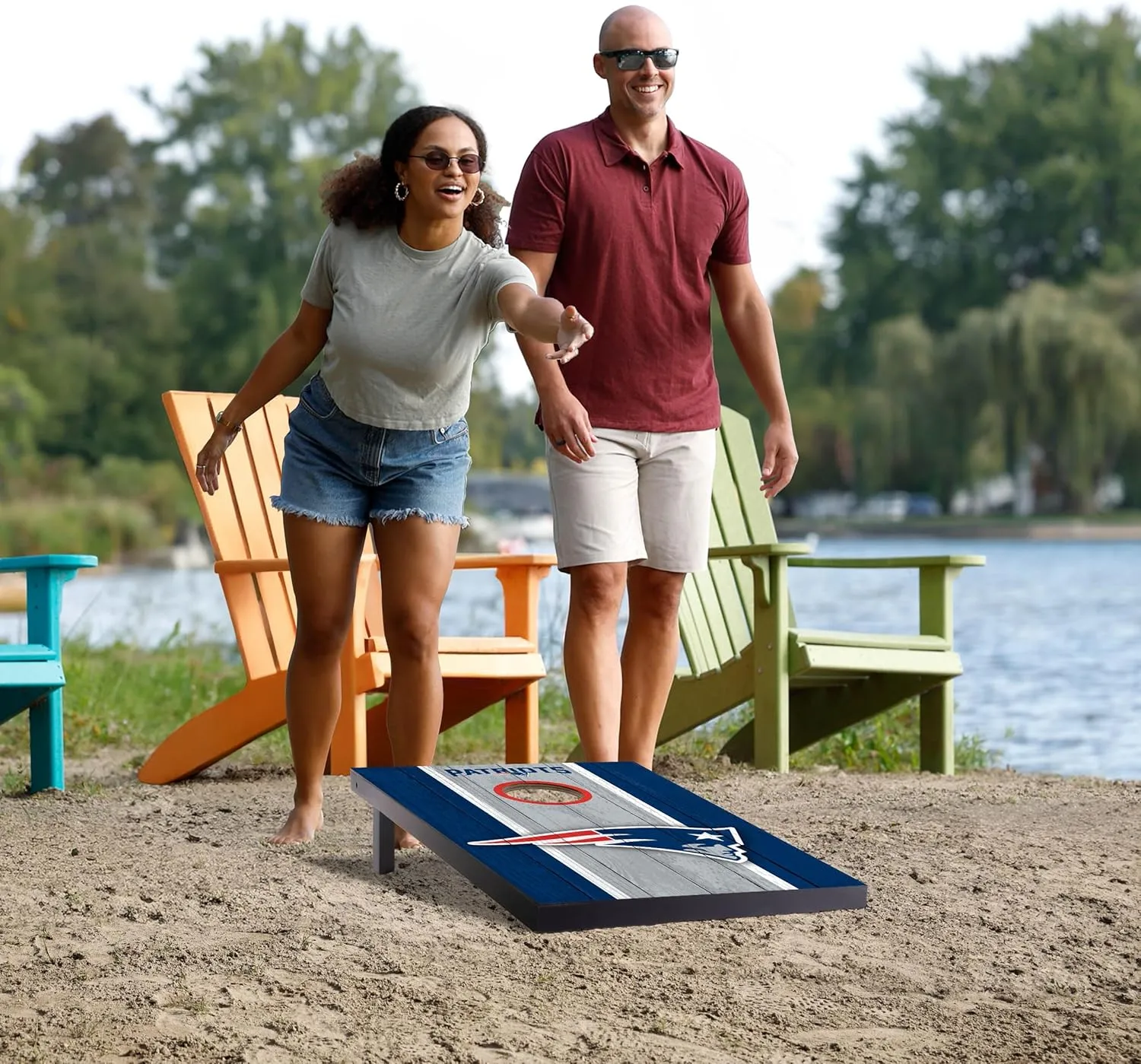 YouTheFan NFL 2' x 3' Portable Cornhole Game with Logo Bags