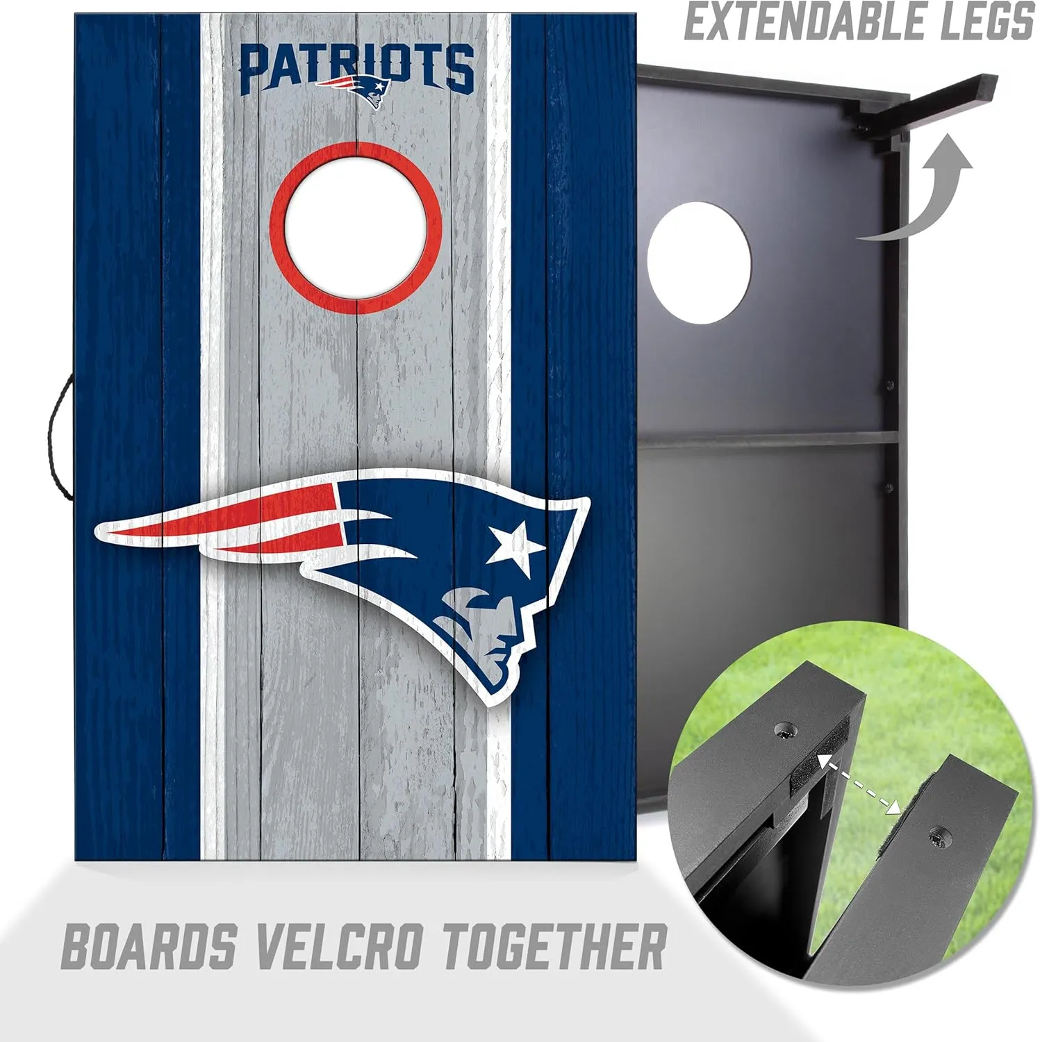 YouTheFan NFL 2' x 3' Portable Cornhole Game with Logo Bags