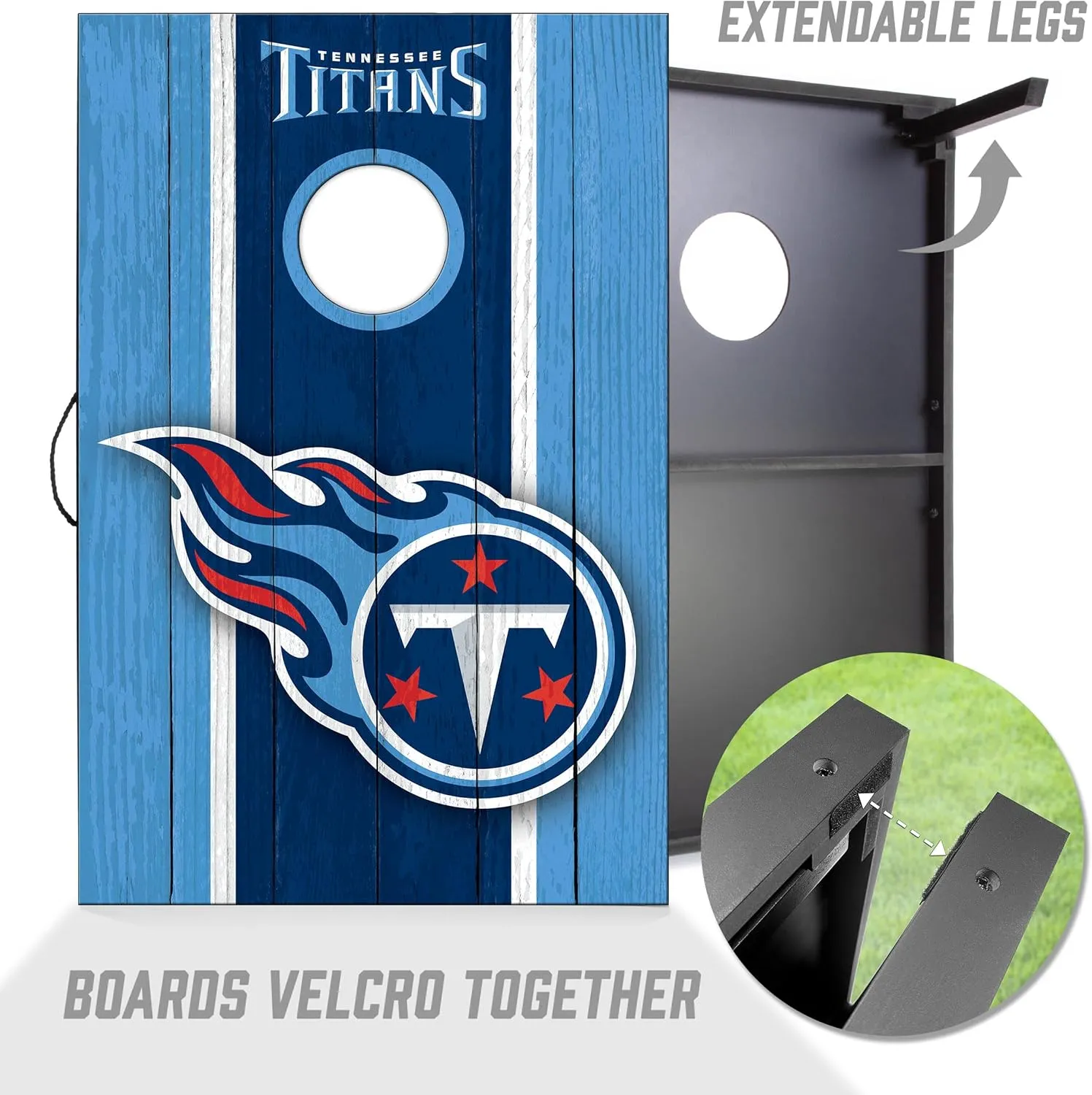 YouTheFan NFL 2' x 3' Portable Cornhole Game with Logo Bags