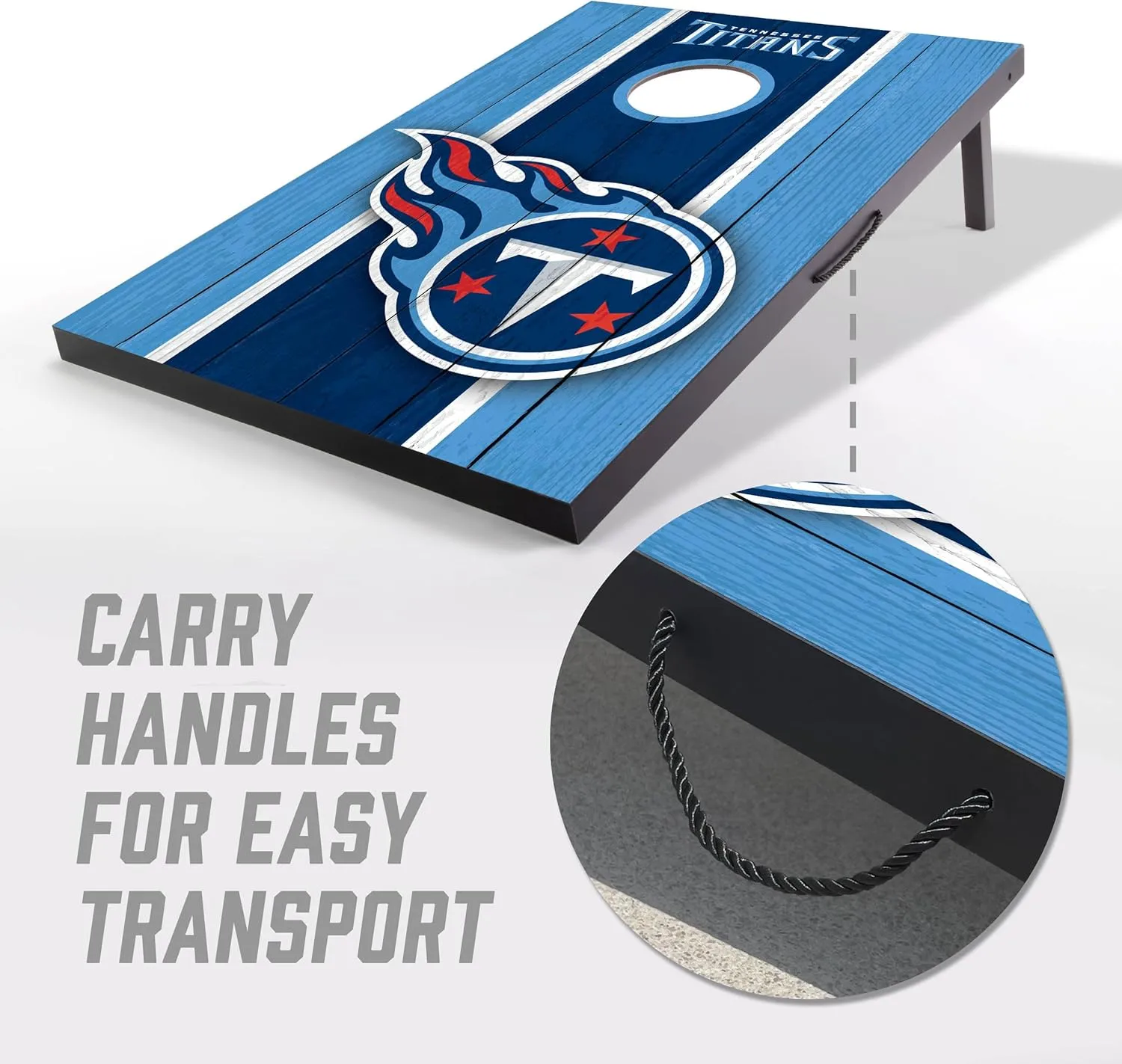 YouTheFan NFL 2' x 3' Portable Cornhole Game with Logo Bags