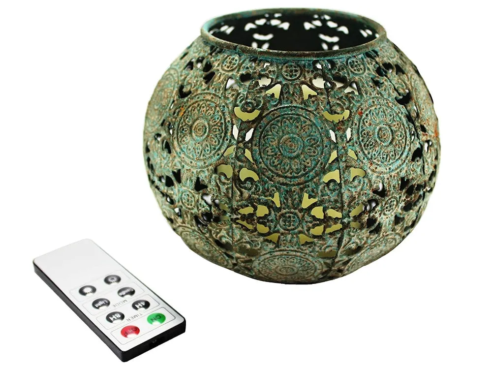 Zidana Lantern & Remote Control Flameless Candle - Pack of 4 sets