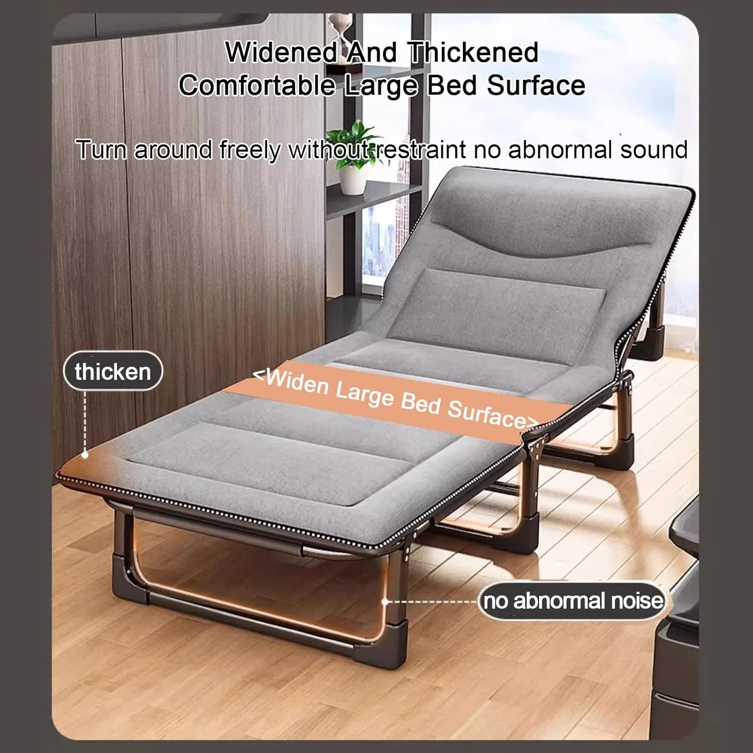 ZTGL A,170x56cm, Camping Cot for Adults, Office Nap Folding Lounge Chairs, Sunbathing Lounge Chairs, Camping Lounge Chair, Portable Patio Recliner Chair, Outdoor Lounge Chair