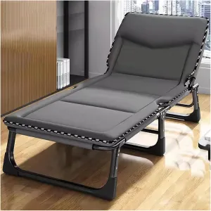 ZTGL A,170x56cm, Camping Cot for Adults, Office Nap Folding Lounge Chairs, Sunbathing Lounge Chairs, Camping Lounge Chair, Portable Patio Recliner Chair, Outdoor Lounge Chair